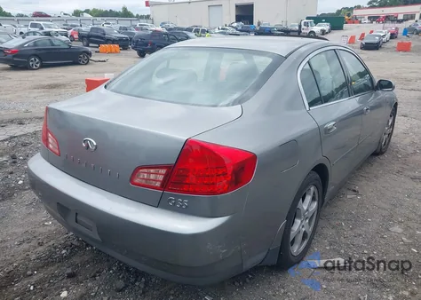 2004 Infiniti G35 z USA, uszkodzony, nr VIN JNKCV51E44M600751